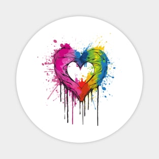 Rainbow Heart Magnet